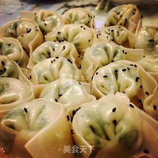 水煎馄饨的做法步骤:4