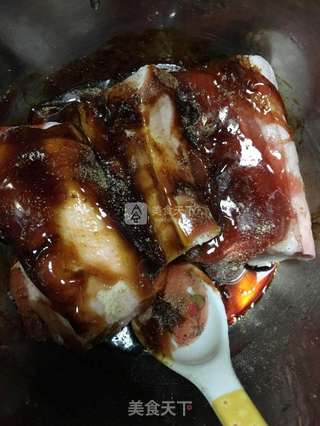 #ACA烘焙明星大赛#香烤叉烧五花肉的做法步骤:2