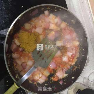 泰式黄咖喱鸡的做法步骤:7
