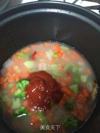 日式蔬菜饭团的做法步骤:5