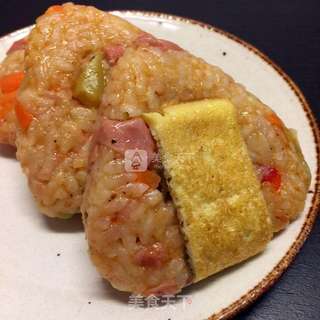 日式蔬菜饭团的做法步骤:12