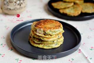 鸡蛋香椿小煎饼的做法步骤:11