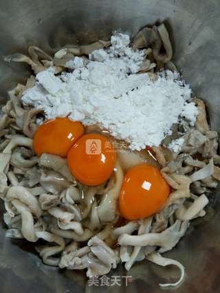 椒盐平菇的做法步骤:4