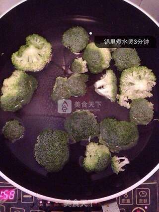 婴儿宝宝辅食——西兰花泥米糊的做法步骤:3