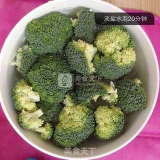 婴儿宝宝辅食——西兰花泥米糊的做法步骤:2