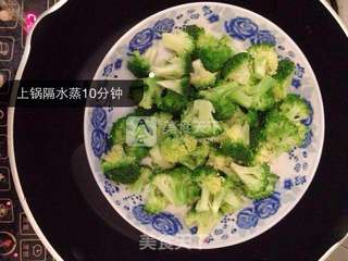 婴儿宝宝辅食——西兰花泥米糊的做法步骤:5