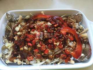 锡纸金针菇-烤箱的做法步骤:4
