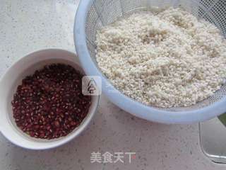 红豆枣子粽的做法步骤:2
