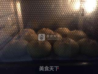 #ACA烘焙明星大赛#抹茶乳酪小面包的做法步骤:11