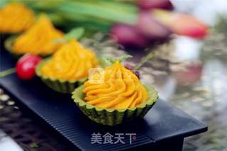 #ACA烘焙明星大赛#抹茶南瓜塔的做法步骤:18