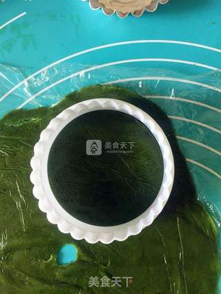 #ACA烘焙明星大赛#抹茶南瓜塔的做法步骤:9
