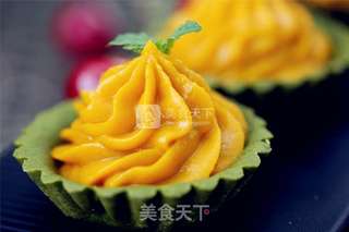 #ACA烘焙明星大赛#抹茶南瓜塔的做法步骤:17