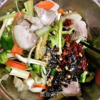 空气炸锅版回锅肉的做法步骤:2