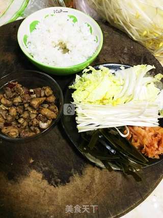 辣子兔汤饭的做法步骤：1