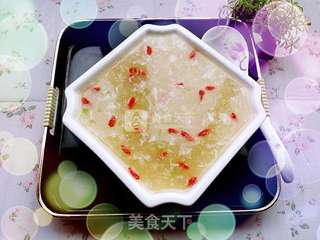 金钩绿玉芙蓉羹的做法步骤：4