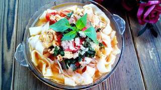 #ACA烘焙明星大赛# 荆芥鸡蛋捞面的做法步骤:28
