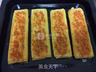 #ACA烘焙明星大赛#风味烤干豆腐卷的做法步骤:9