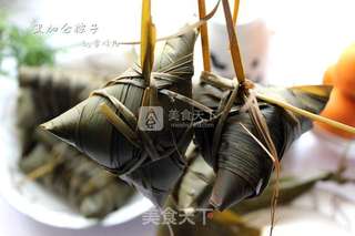 黑加仑粽子的做法步骤:11