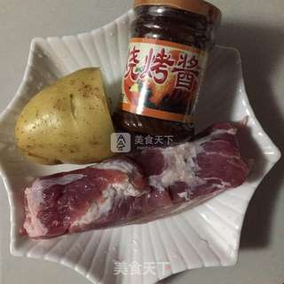 #ACA烘焙明星大赛#土豆片烤五花肉的做法步骤：1