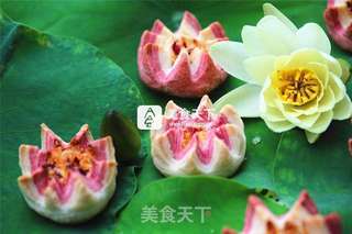 #ACA烘焙明星大赛#荷花酥的做法步骤:34