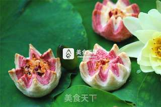 #ACA烘焙明星大赛#荷花酥的做法步骤:36