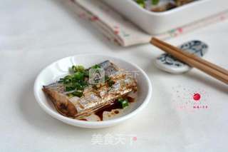 微波炉豉汁蒸带鱼的做法步骤:11