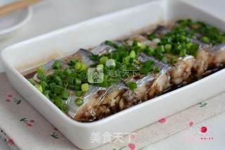 微波炉豉汁蒸带鱼的做法步骤:10