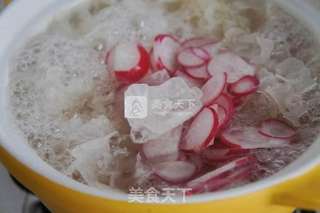 水萝卜冰糖银耳羹的做法步骤:5