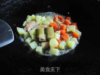 咖喱鸡翅饭的做法步骤:7