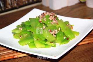 简单三种食材打造夏季开胃凉菜---凉拌莴苣的做法步骤:7