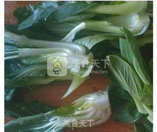 香菇油菜的做法步骤:2