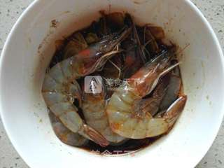 #ACA烘焙明星大赛#黑胡椒烤大虾的做法步骤:6