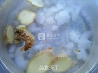 杏仁露炖雪蛤的做法步骤:4
