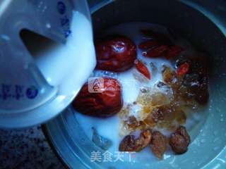 杏仁露炖雪蛤的做法步骤:10