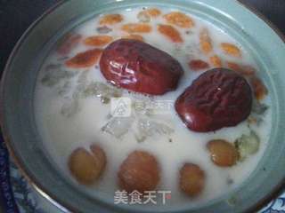 杏仁露炖雪蛤的做法步骤:14