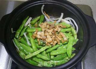 扁豆肉丝土豆焖面的做法步骤:6