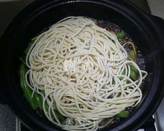 扁豆肉丝土豆焖面的做法步骤:9