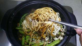 扁豆肉丝土豆焖面的做法步骤:13