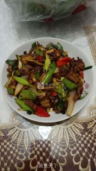 家常回锅肉的做法步骤:7