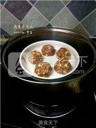 【最是鲜美多汁】菠菜蒸肉丸的做法步骤:9
