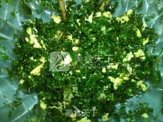 蒲公英鸡蛋贴饼子的做法步骤:14