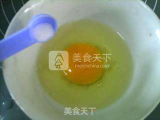 蒲公英鸡蛋贴饼子的做法步骤:7