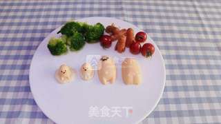 懒蛋蛋布丁 香蕉牛奶布丁 儿童食谱的做法步骤:11