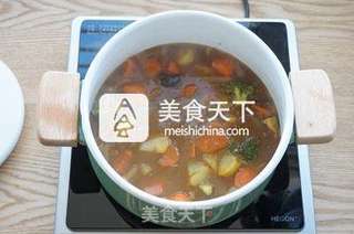 蔬菜咖喱饭的做法步骤:10