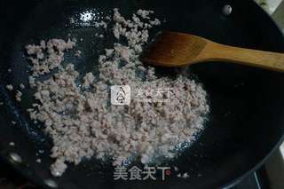 微波炉版肉末粉丝娃娃菜的做法步骤:7