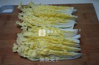 微波炉版肉末粉丝娃娃菜的做法步骤:3