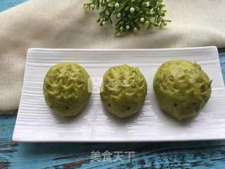 菠菜刺猬包的做法步骤:8