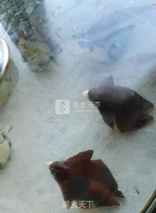 #ACA烘焙明星大赛#企鹅甜蒸饺的做法步骤:10
