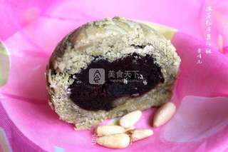 #ACA烘焙明星大赛#抹茶豆沙松子酥的做法步骤:14