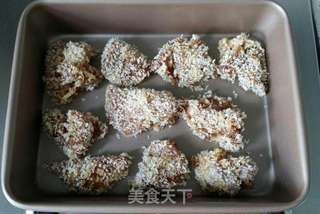 #ACA烘焙明星大赛#无油黑椒烤鸡米花的做法步骤:9